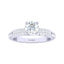 Silver Round Solitaire Ring