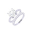 Silver Round Brilliant Solitaire Ring