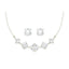 Silver 5 Stone Jewellery Set