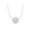 Silver Ball Pendant Chain Necklace