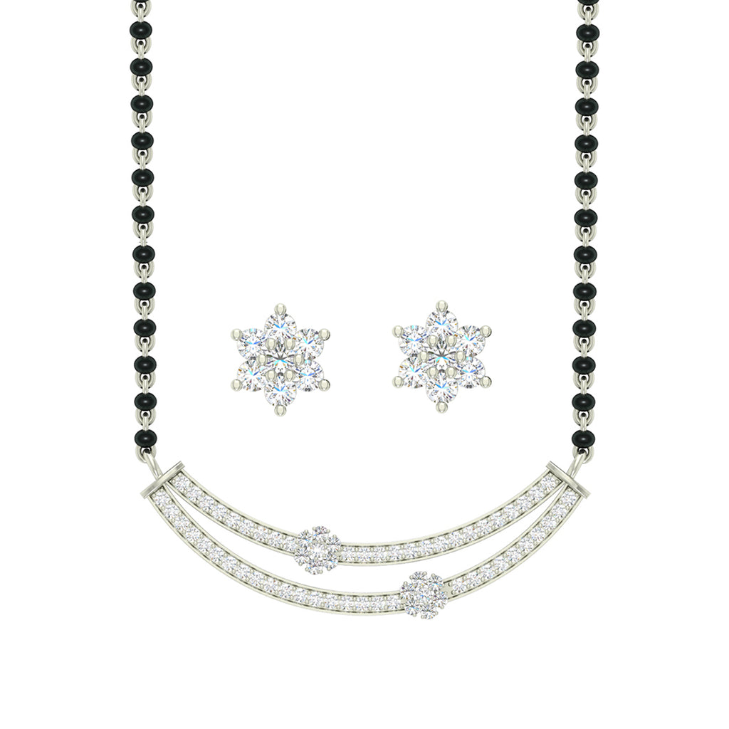 Silver Ava Mangalsutra Jewellery Set