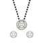 Silver Halo Mangalsutra Jewellery Set