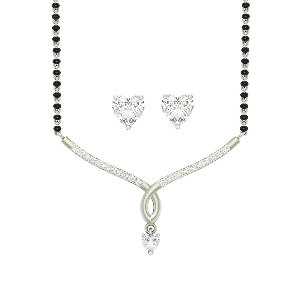Silver Mila Mangalsutra Jewellery Set