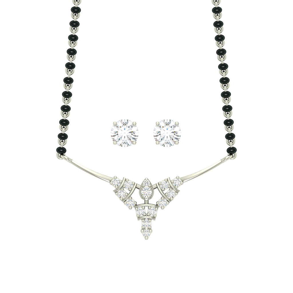 Silver Alice Mangalsutra Jewellery Set