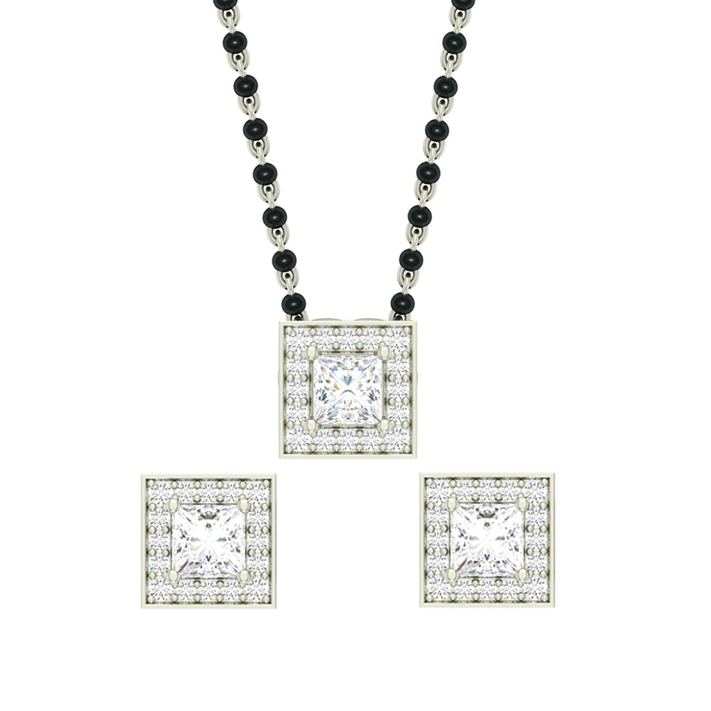 Silver Princess Mangalsutra Jewellery Set