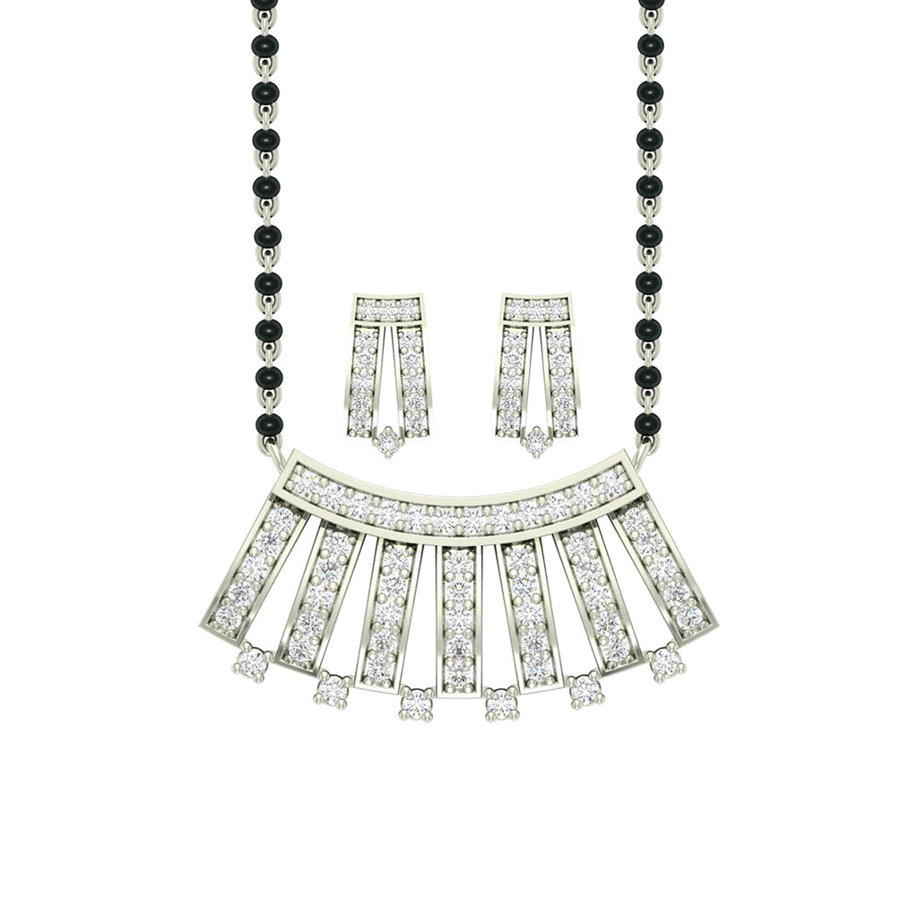 Silver Ayla Mangalsutra Jewellery Set