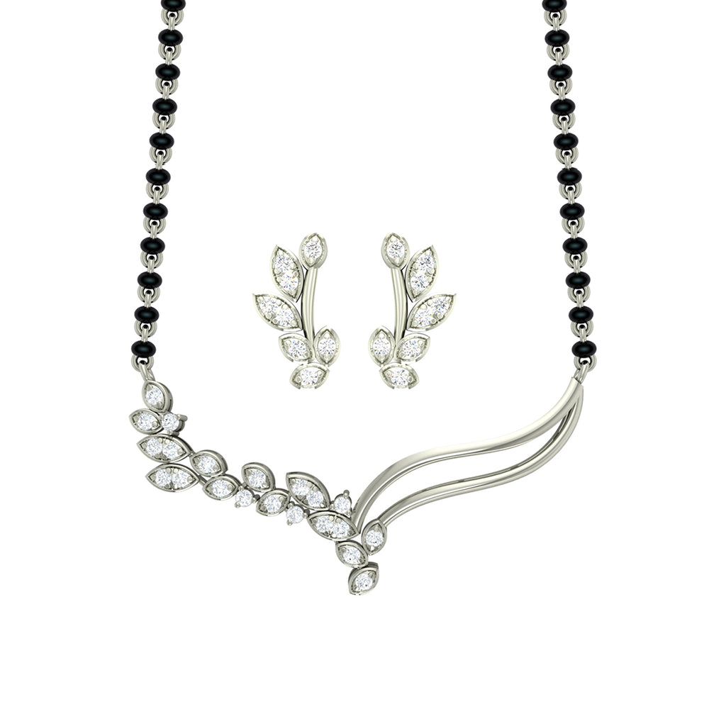 Silver Freya Mangalsutra Jewellery Set