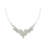 Silver Cubic Zirconia Pendant Chain Necklace