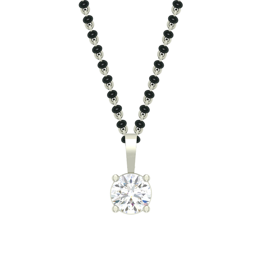 Silver Round Mangalsutra