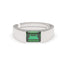 CLARA Real 925 Sterling Silver Emerald Band Ring