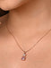 CLARA 925 Sterling Silver Rosa Pendant Chain Necklace