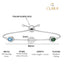 CLARA 925 Pure Silver solitaire Hand Bracelet