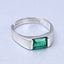 CLARA Real 925 Sterling Silver Emerald Band Ring