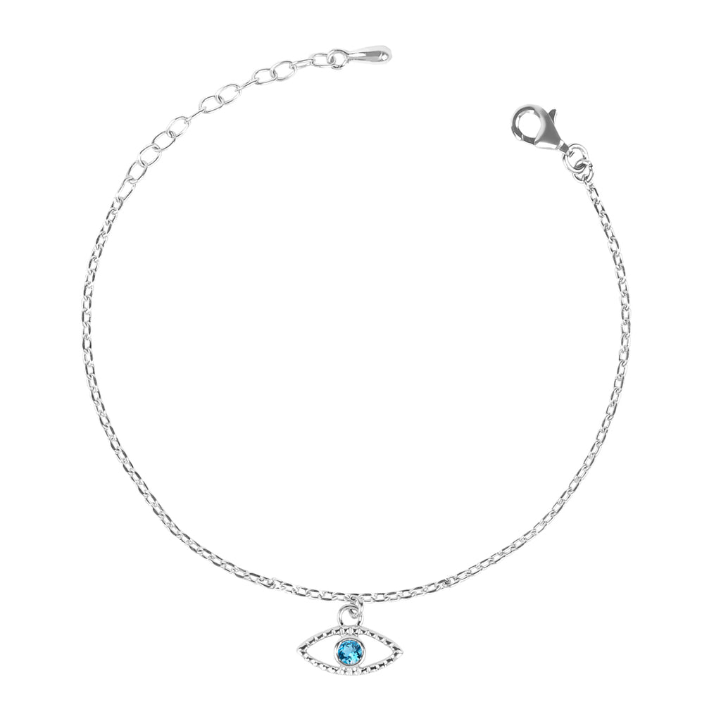 CLARA 925 Sterling Silver Evil Eye Bella Bracelet