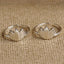 CLARA 925 Sterling Silver Lotus Toe Rings Pair