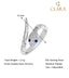 CLARA Pure 925 Sterling Silver Snake Finger Ring with Adjustable Band