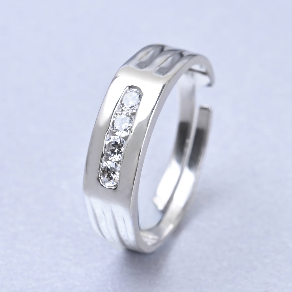 CLARA Real 925 Sterling Silver Enzo Band Ring