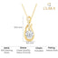 Silver Ceci Solitaire Pendant Chain