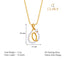 CLARA 925 Sterling Silver Flavia Pendant Chain Necklace