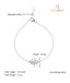 CLARA 925 Sterling Silver Lotus Anklet Payal ( Single ) Adjustable Chain Gift for Women and Girls