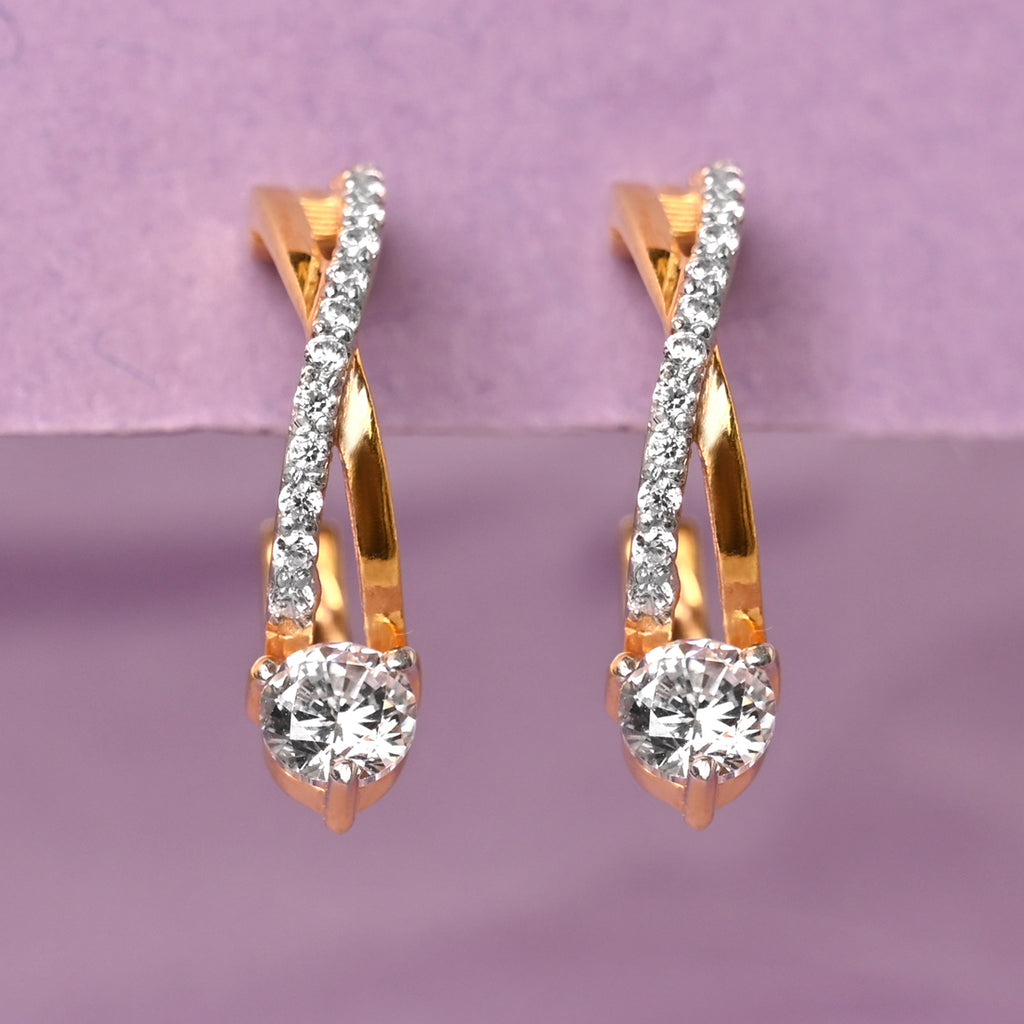 CLARA 925 Sterling Silver Twisted Hoop Bali Earrings
