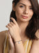 CLARA 925 Sterling Silver Snowflake Hand Mangalsutra Bracelet