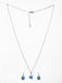 CLARA 925 Sterling Silver Isla Pendant Earring Chain Jewellery Set