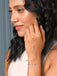 CLARA 925 Pure Silver solitaire Hand Bracelet