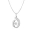 Silver Rosa Pendant Chain Necklace