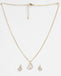 CLARA 925 Sterling Silver Flavia Pendant Earring Chain Jewellery Set
