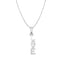 Silver Love Pendant Chain Necklace