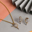 CLARA 925 Sterling Silver Zion Pendant Earring Chain Jewellery Set