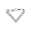 Silver V Shape Ring