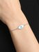 CLARA 925 Sterling Silver Evil Eye Marquise Bracelet