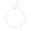 Silver Flower Charm Necklace Chain