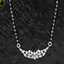 CLARA 925 Sterling Silver Daisy Mangalsutra Tanmaniya Pendant Earring Jewellery Set with Chain Gift for Women and Girls