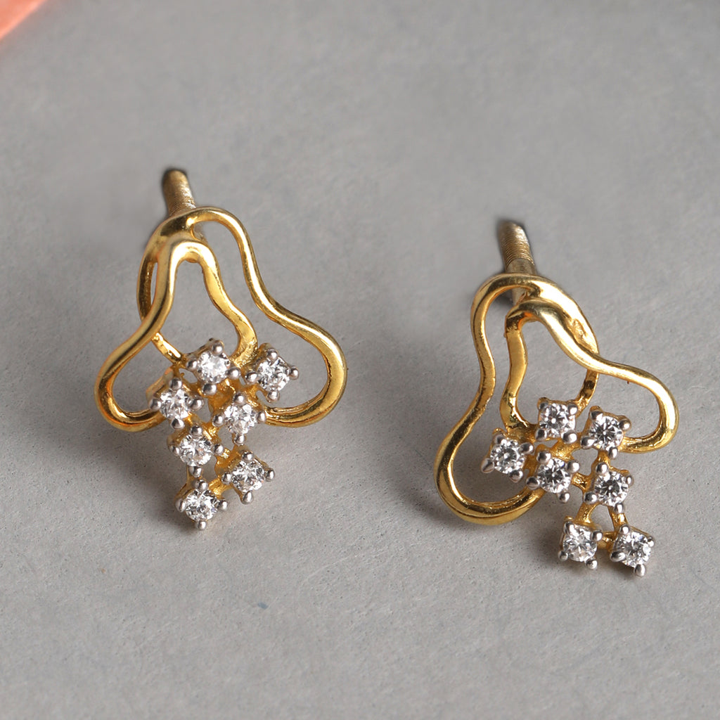 CLARA 925 Sterling Silver Eden Earrings with Screw Back
