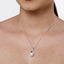 Clara 92.5 Sterling Silver Real Pearl Pendant with Chain Gift for Women and Girls