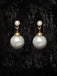 Clara 92.5 Sterling Silver Gold Plated Pearl Earrings Gift for Women and Girls