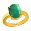 Certified Emerald Panna Prongs Panchdhatu Ring 4.8cts or 5.25ratti