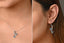 CLARA 925 Sterling Silver Butterfly Pendant Earring Chain Jewellery Set