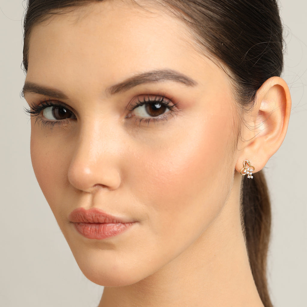 CLARA 925 Sterling Silver Eden Earrings with Screw Back