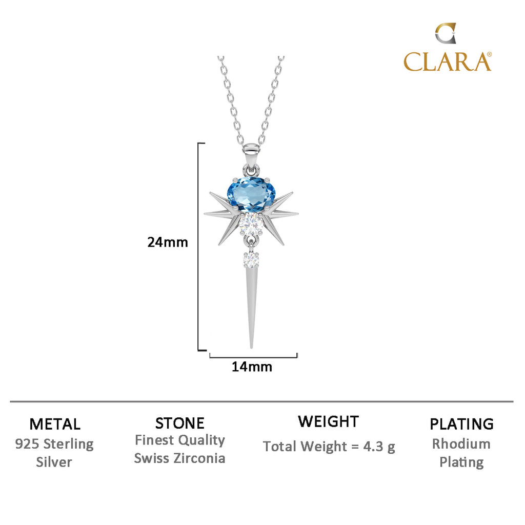 Silver Dolores Pendant Chain Necklace