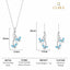 Silver Butterfly Jewellery Set