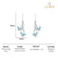 Silver Butterfly Earrings