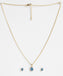 CLARA 925 Sterling Silver Blue Pendant Earring Chain Jewellery Set