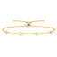 Silver Golden Ball Chain Bracelet