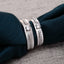 CLARA Pure 925 Sterling Silver Nario Adjustable Couple Band, Promise Rings for Lovers