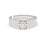 Silver Cross Band Ring