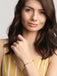 CLARA 925 Sterling Silver Leaf Hand Mangalsutra Bracelet